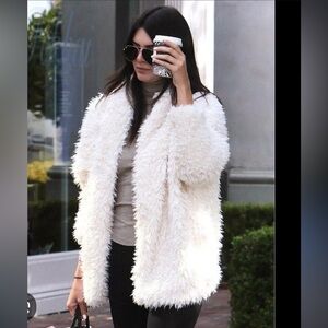 Express Sherpa Faux Fur Coat